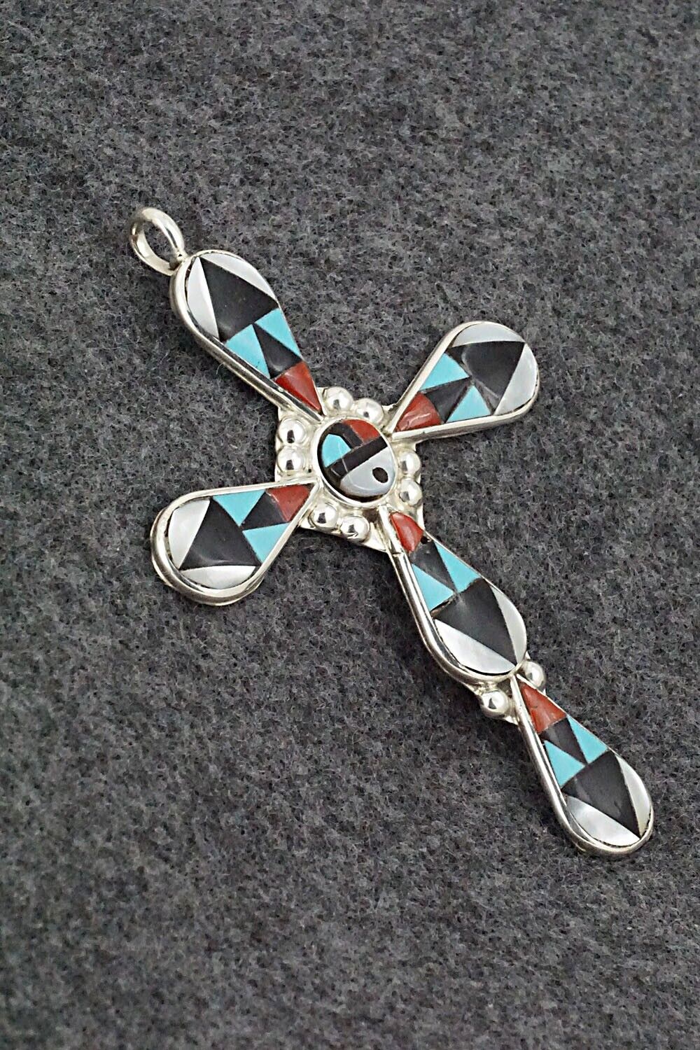 Multi-Stone & Sterling Silver Pendant - Florency Lucio