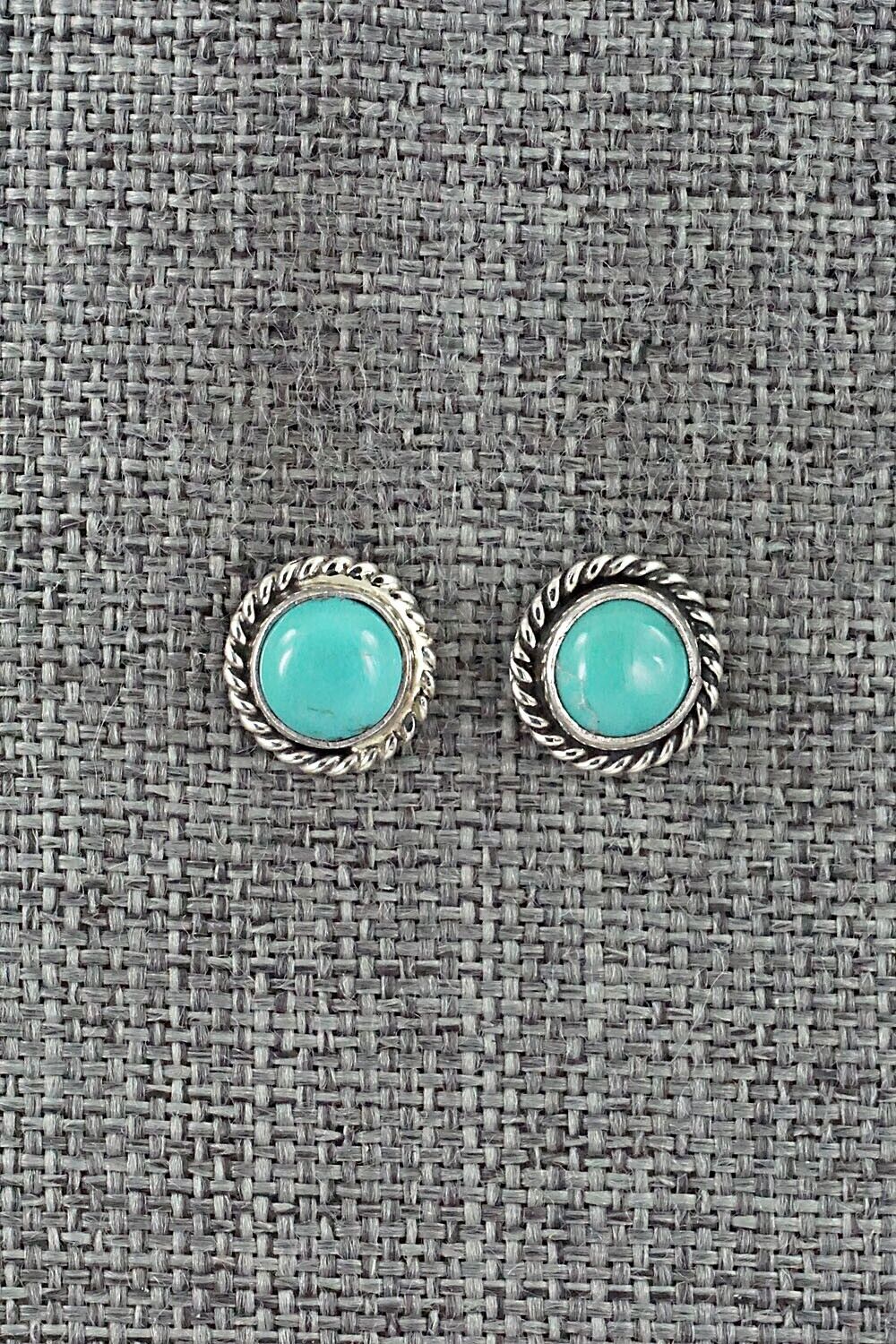 Turquoise & Sterling Silver Earrings - Marco Begaye