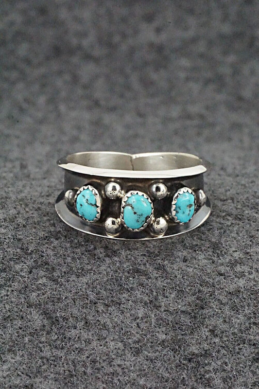 Turquoise & Sterling Silver Ring - Paul Largo - Size 11.75