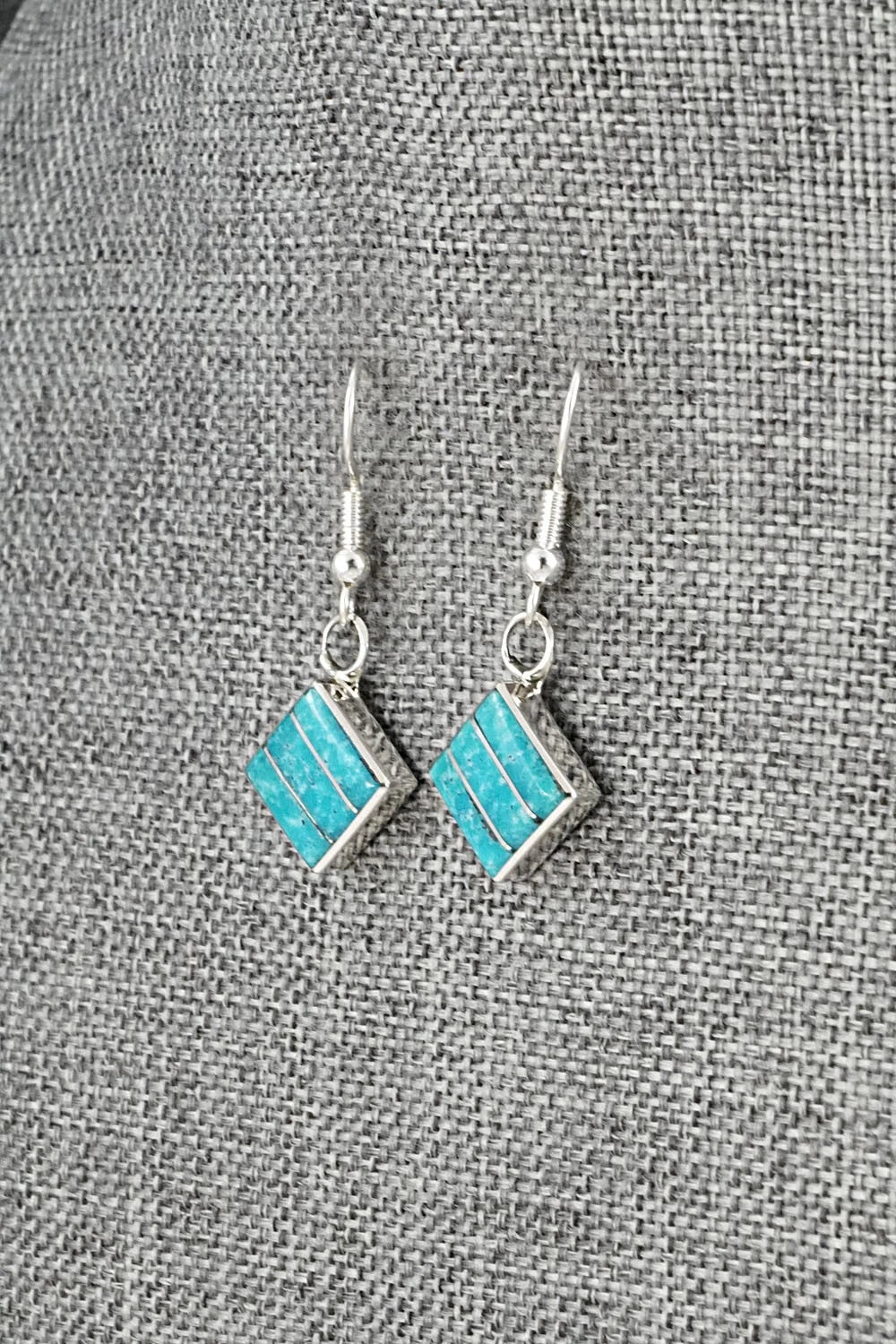 Turquoise and Sterling Silver Earrings - Michelle Haloo