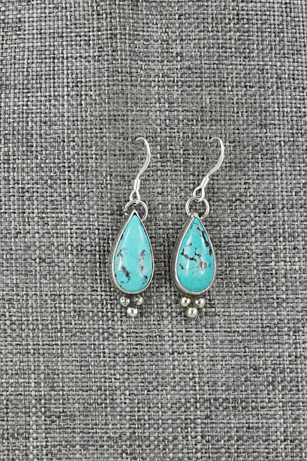 Turquoise & Sterling Silver Earrings - Robinson Martinez