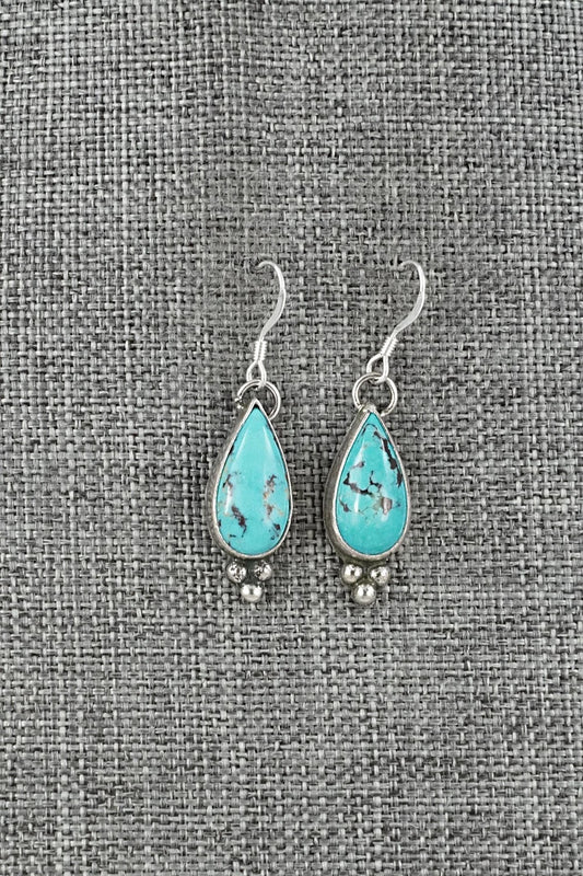 Turquoise & Sterling Silver Earrings - Robinson Martinez