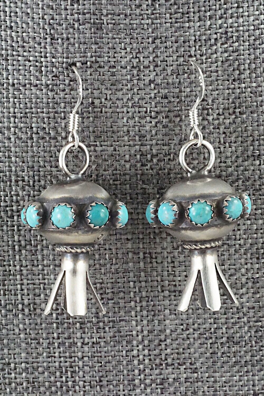 Turquoise & Sterling Silver Earrings - Monica Smith