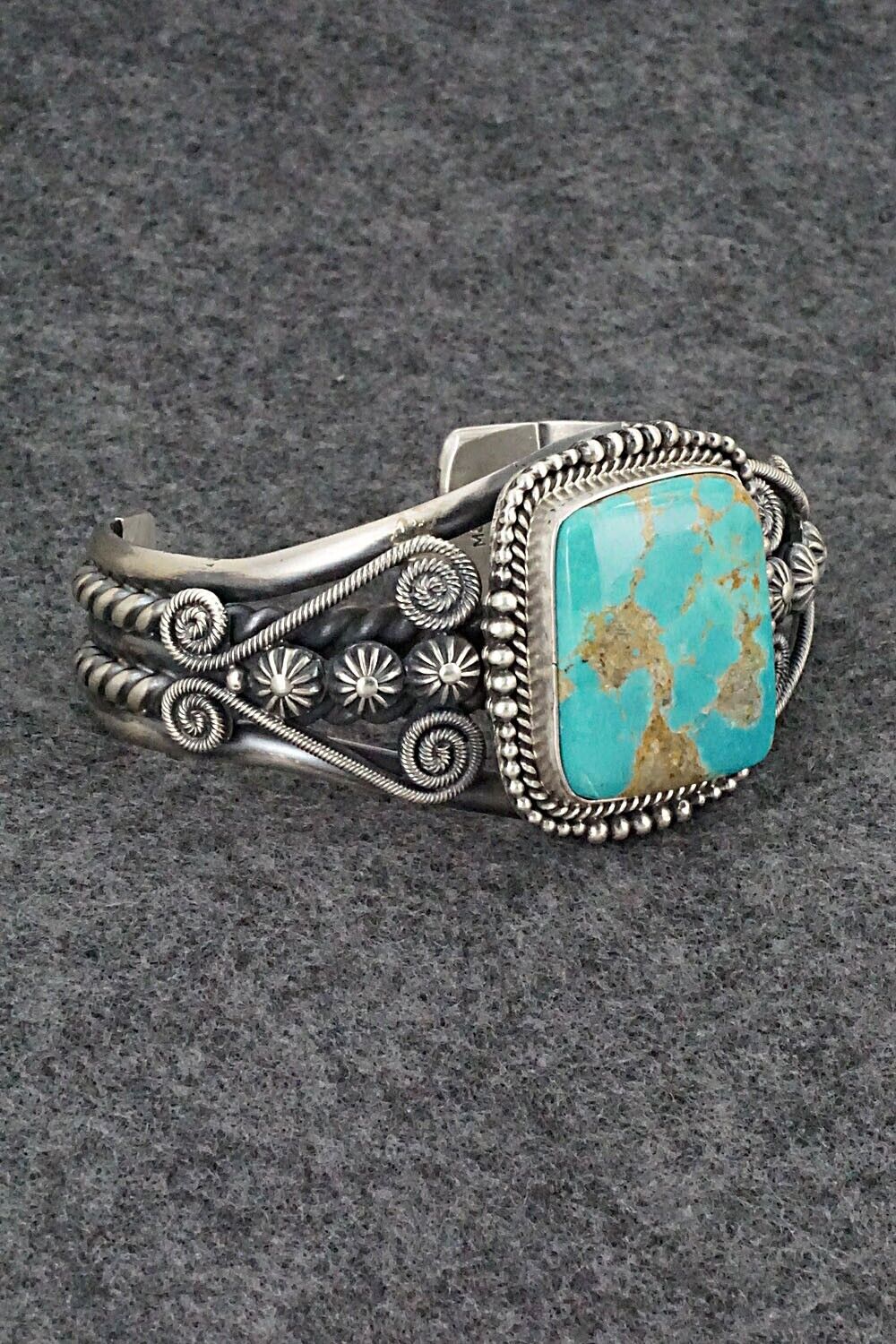 Turquoise & Sterling Silver Bracelet - Michael Calladitto