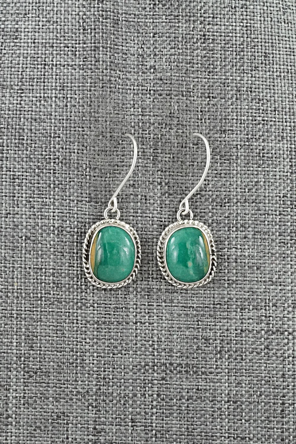 Turquoise & Sterling Silver Earrings - Eugene Gruber