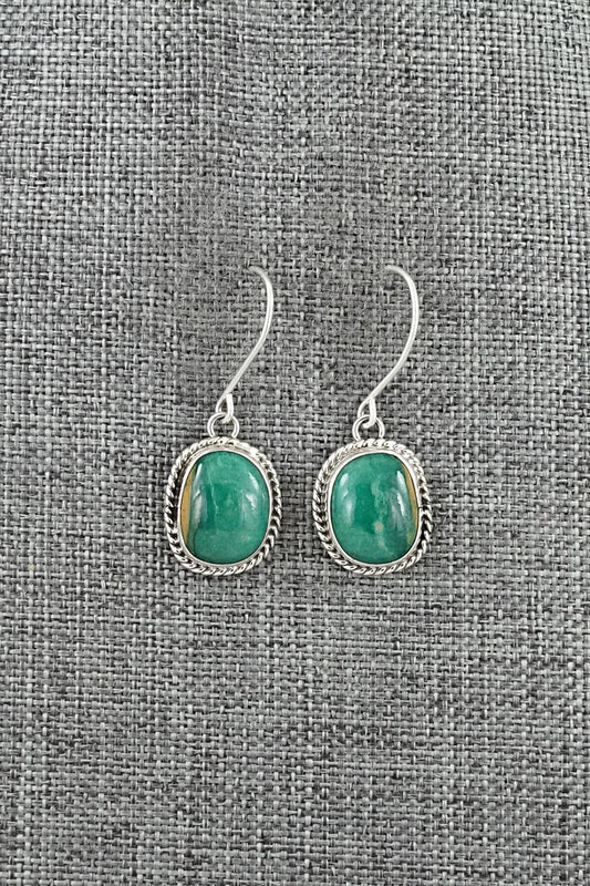 Turquoise & Sterling Silver Earrings - Eugene Gruber