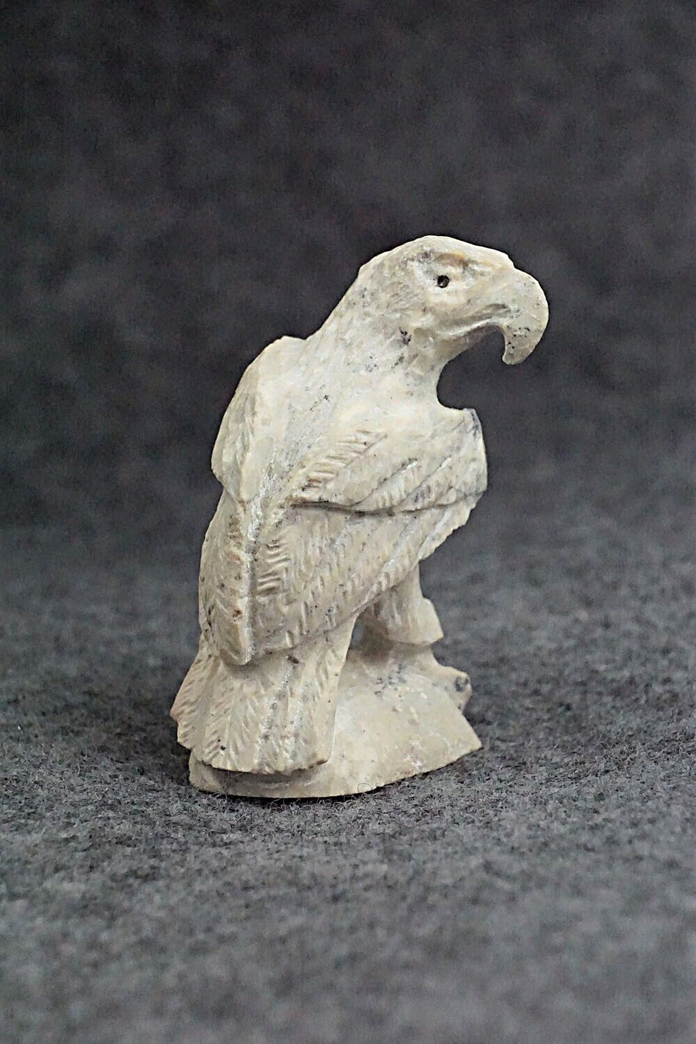 Eagle with Fish Zuni Fetish Carving - Lewis Malie