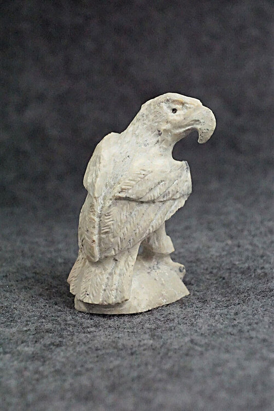 Eagle with Fish Zuni Fetish Carving - Lewis Malie