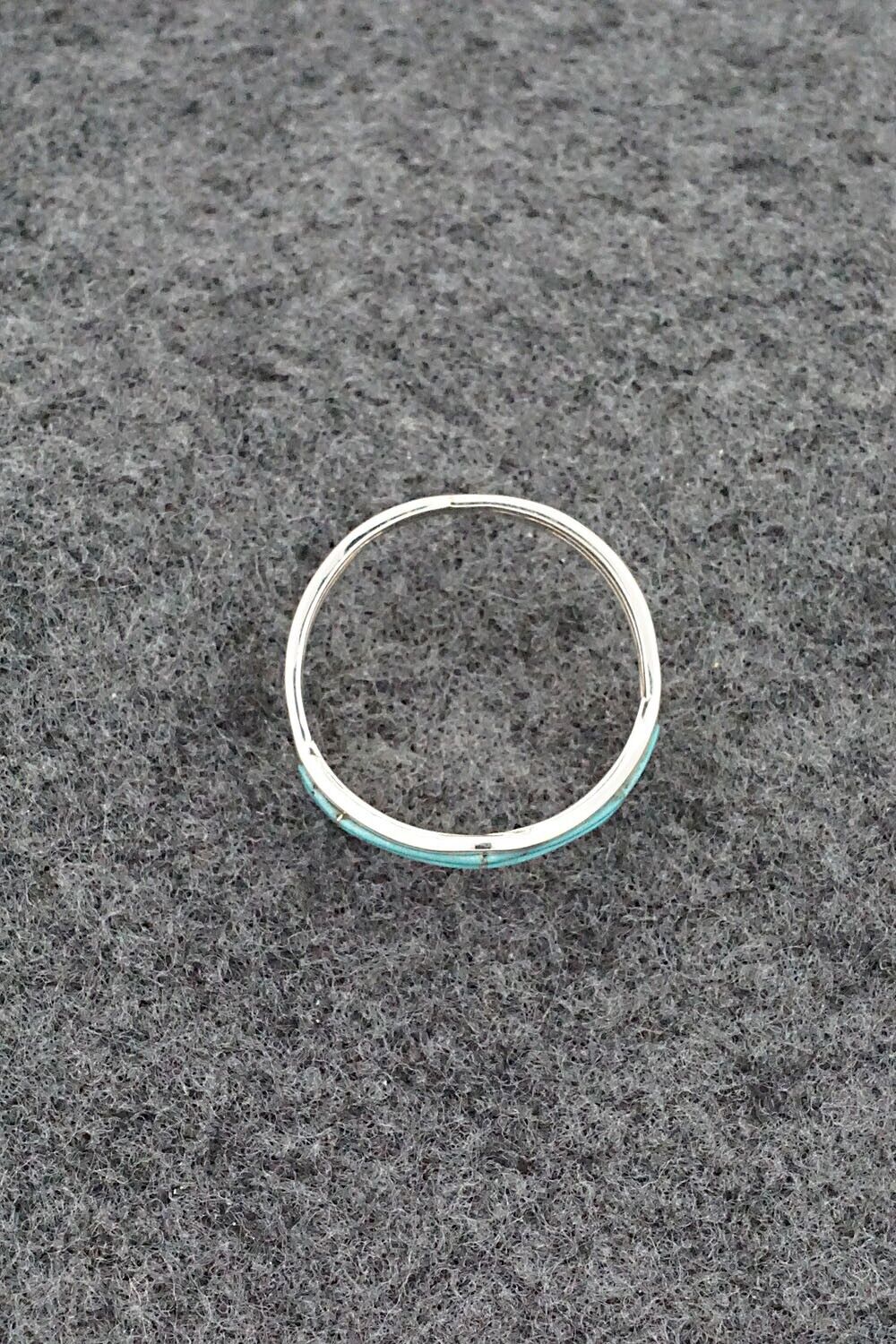 Turquoise & Sterling Silver Ring - Andrew Enrico - Size 9