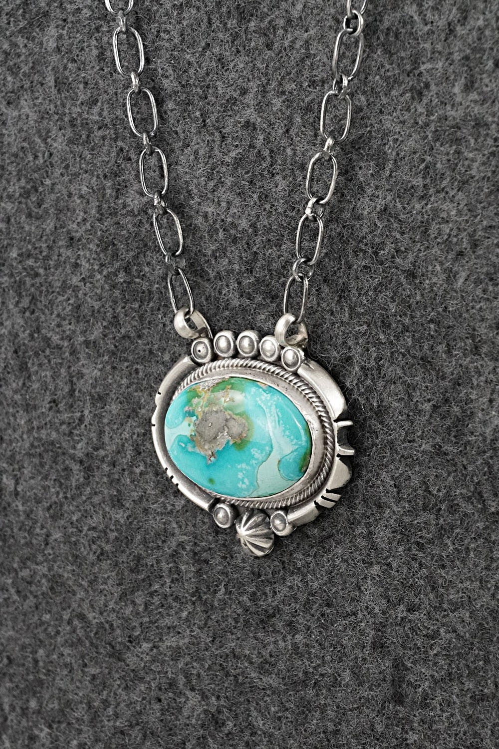 Turquoise & Sterling Silver Necklace - Daniel Benally
