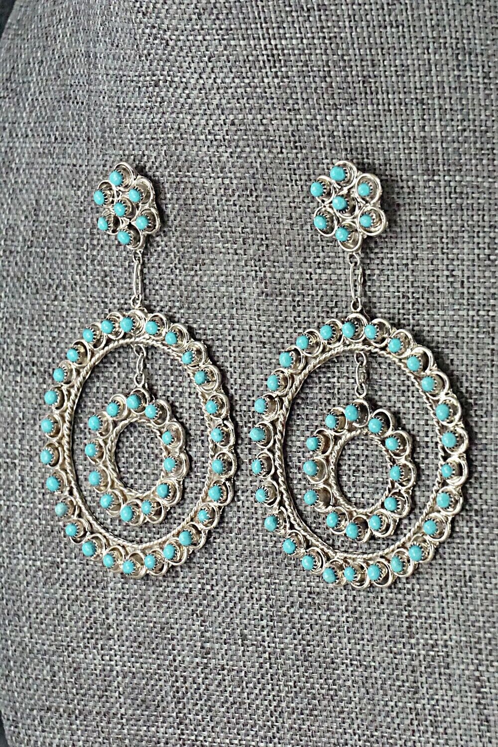 Turquoise & Sterling Silver Earrings - Waylon Johnson