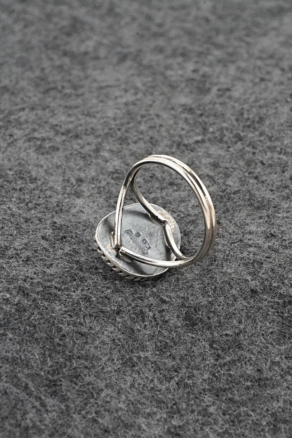 Turquoise & Sterling Silver Ring - Eugene Gruber - Size 7