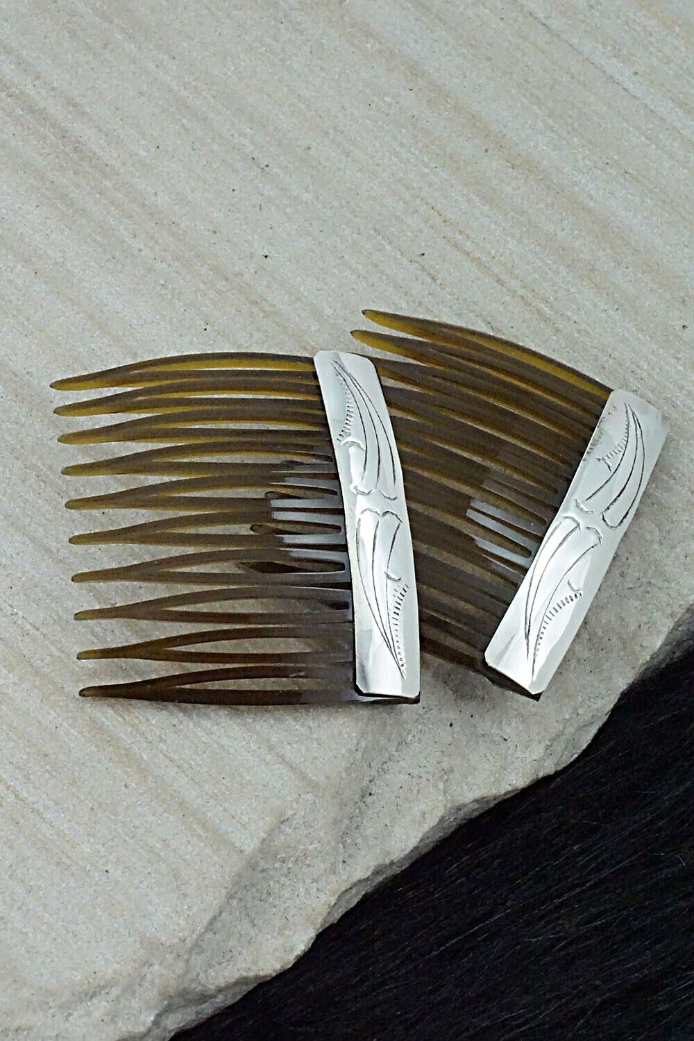 Sterling Silver Hair Combs - Randall Dalgai