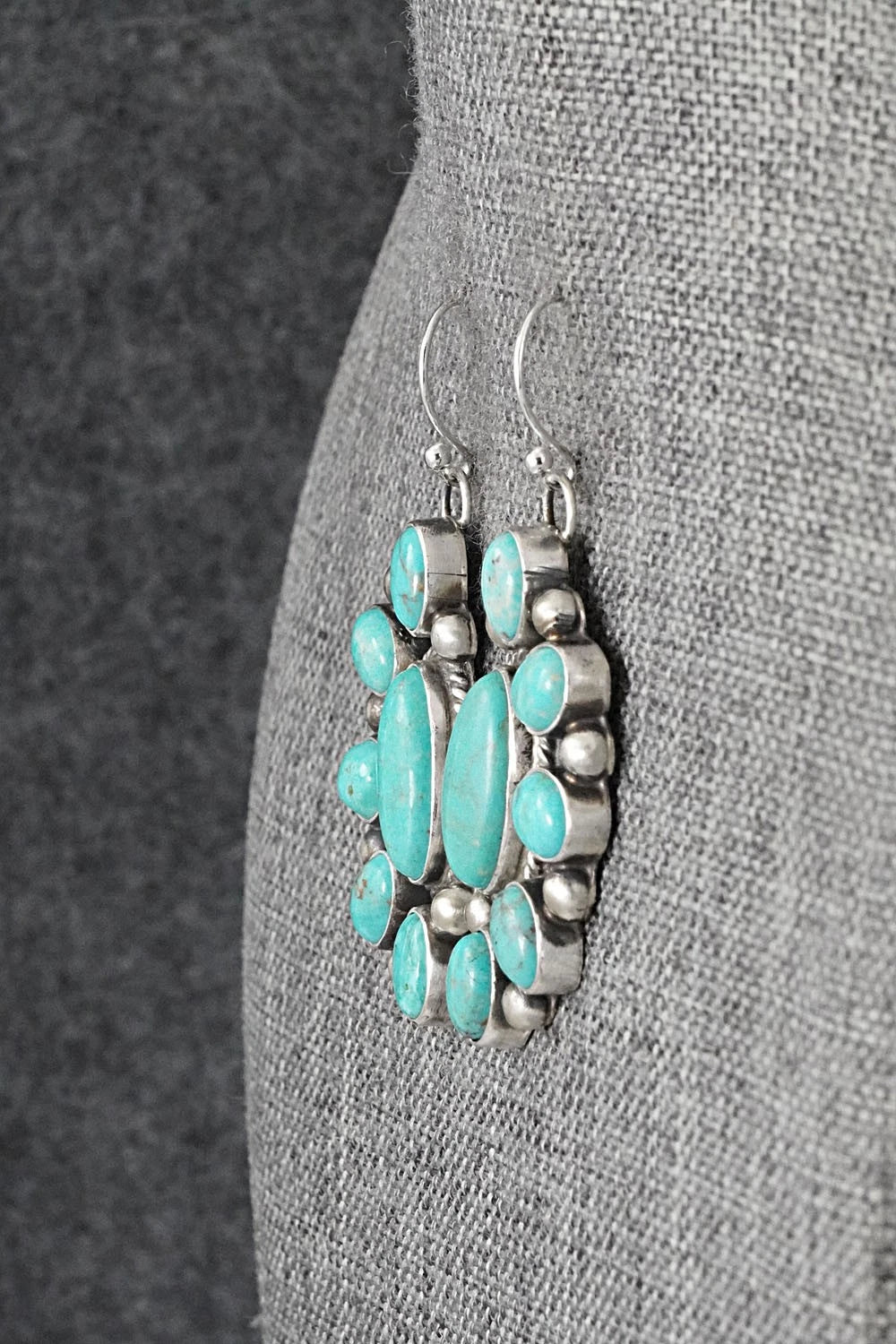 Turquoise & Sterling Silver Earrings - Kathleen Livingston