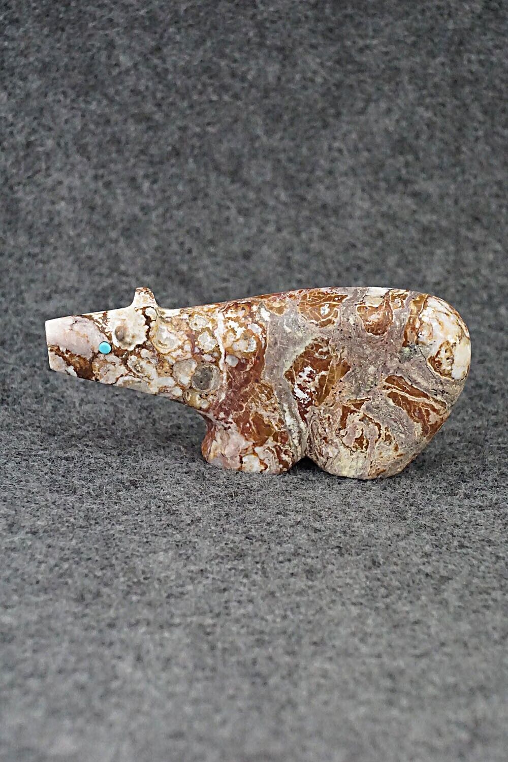 Bear Zuni Fetish Carving - Ronnie Lunasee