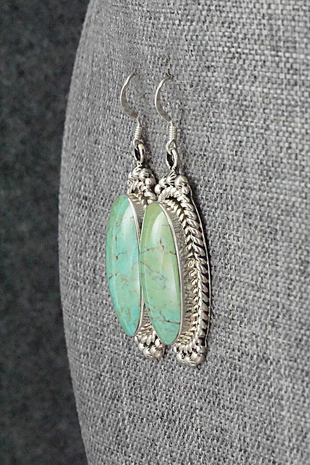 Turquoise & Sterling Silver Earrings - Gregg Yazzie