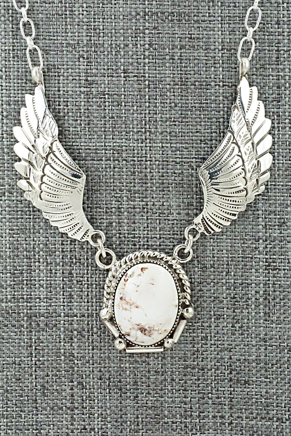 Wild Horse & Sterling Silver Necklace - Charlene Yazzie