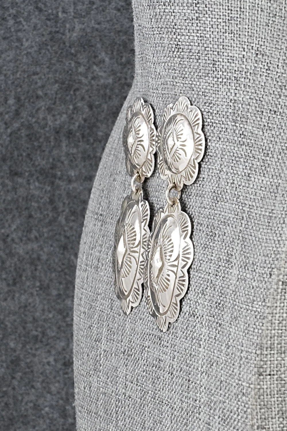 Sterling Silver Earrings - Bertha Begay