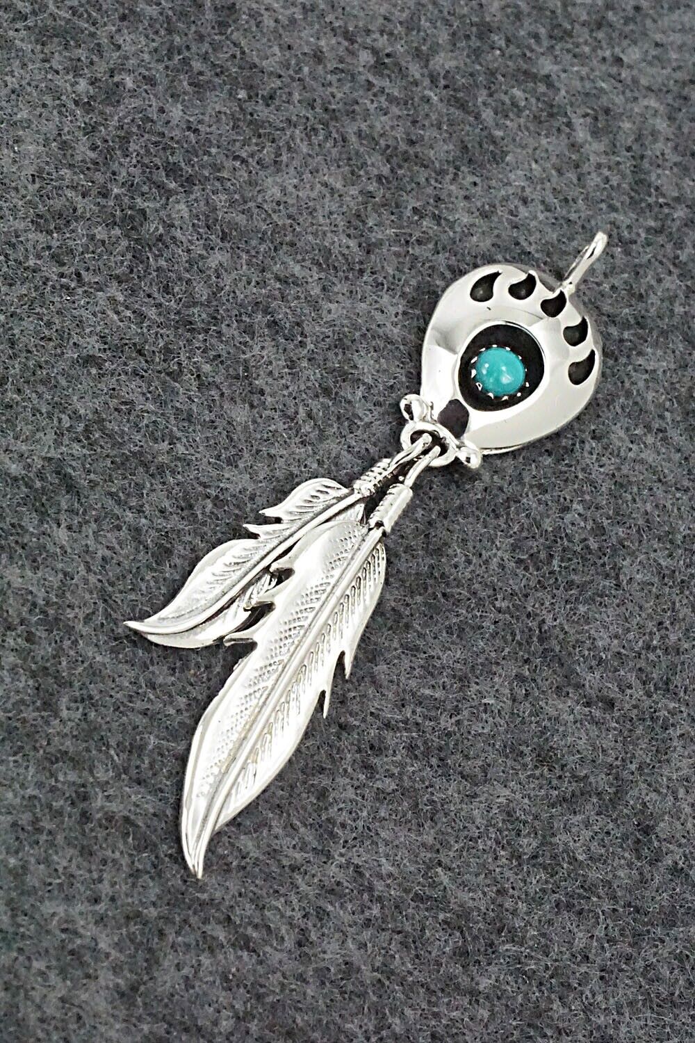 Turquoise & Sterling Silver Pendant - Annie Spencer