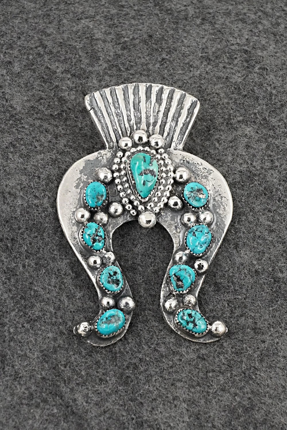Turquoise & Sterling Silver Pendant - Delbert Arviso