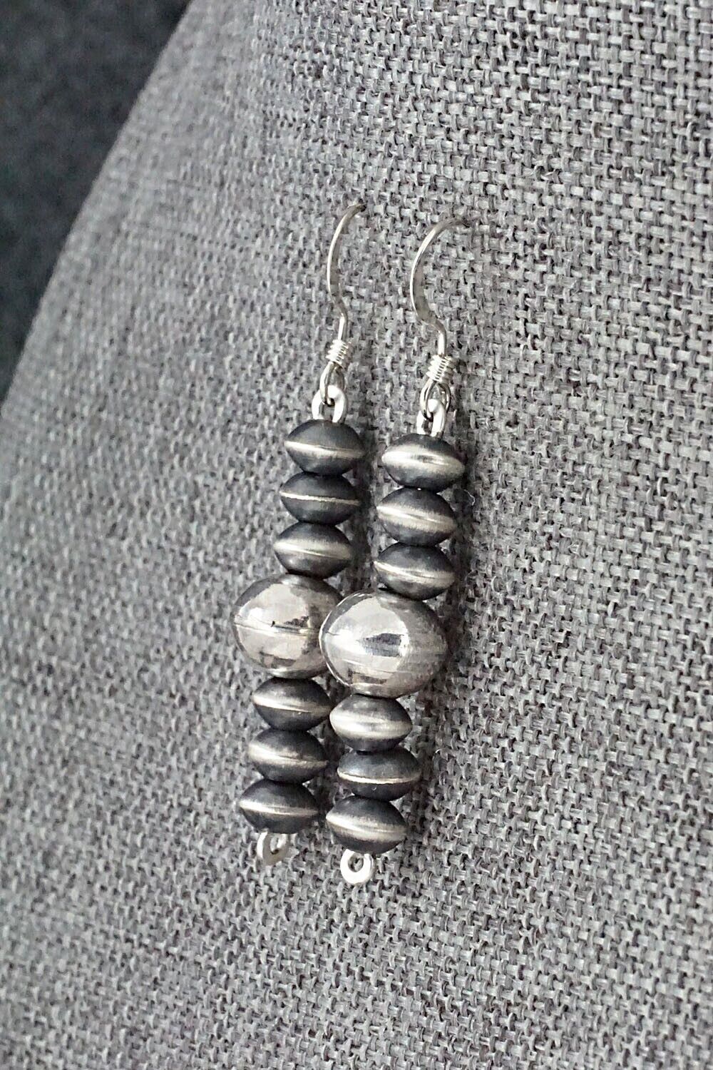 Sterling Silver Navajo Pearl Earrings - Preston Haley