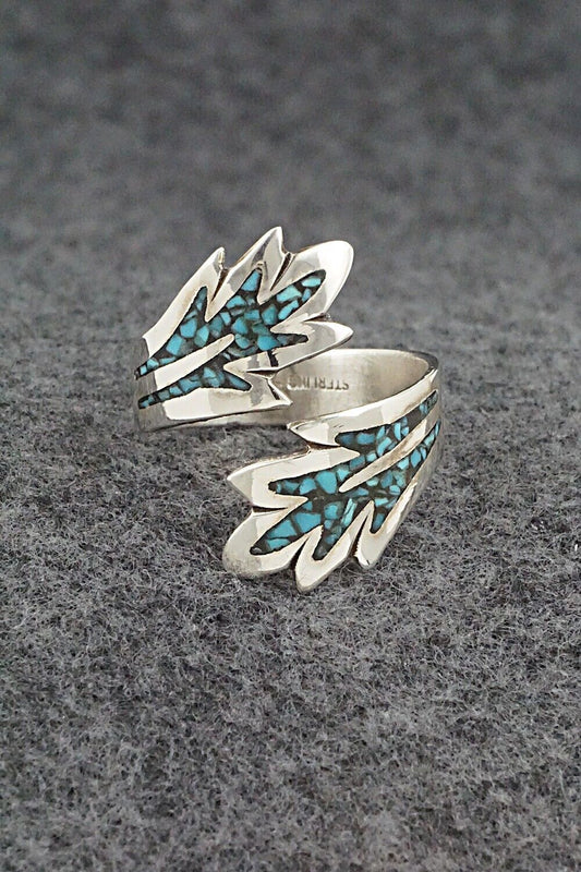 Turquoise & Sterling Silver Ring - Jolene Yazzie - Size 11