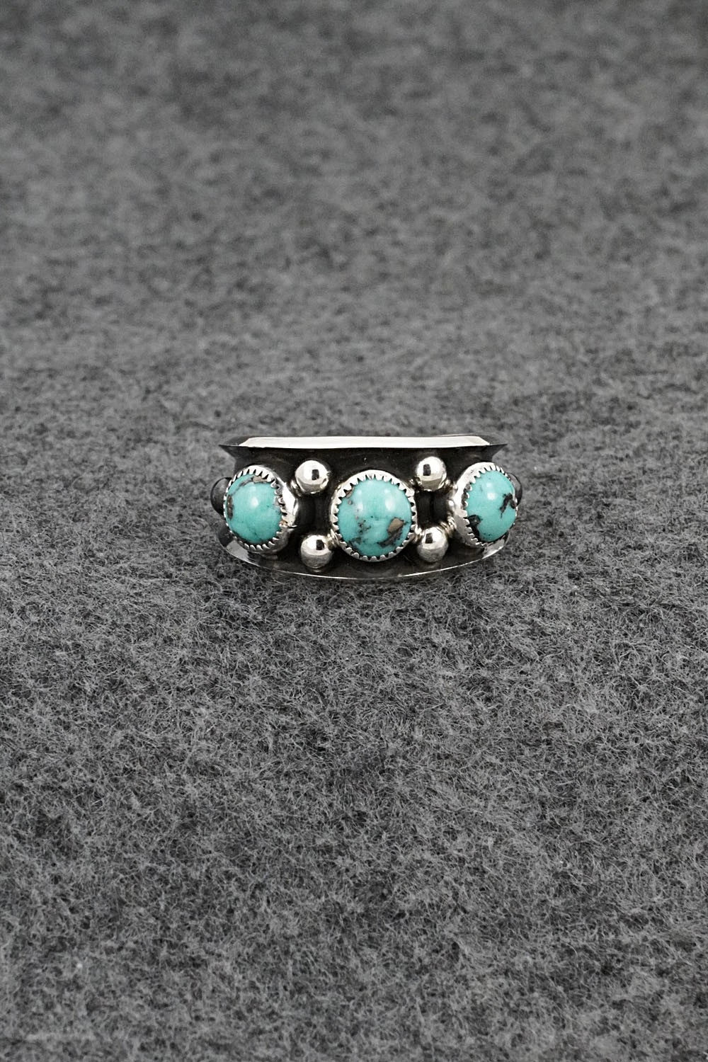 Turquoise & Sterling Silver Ring - Paul Largo - Size 10