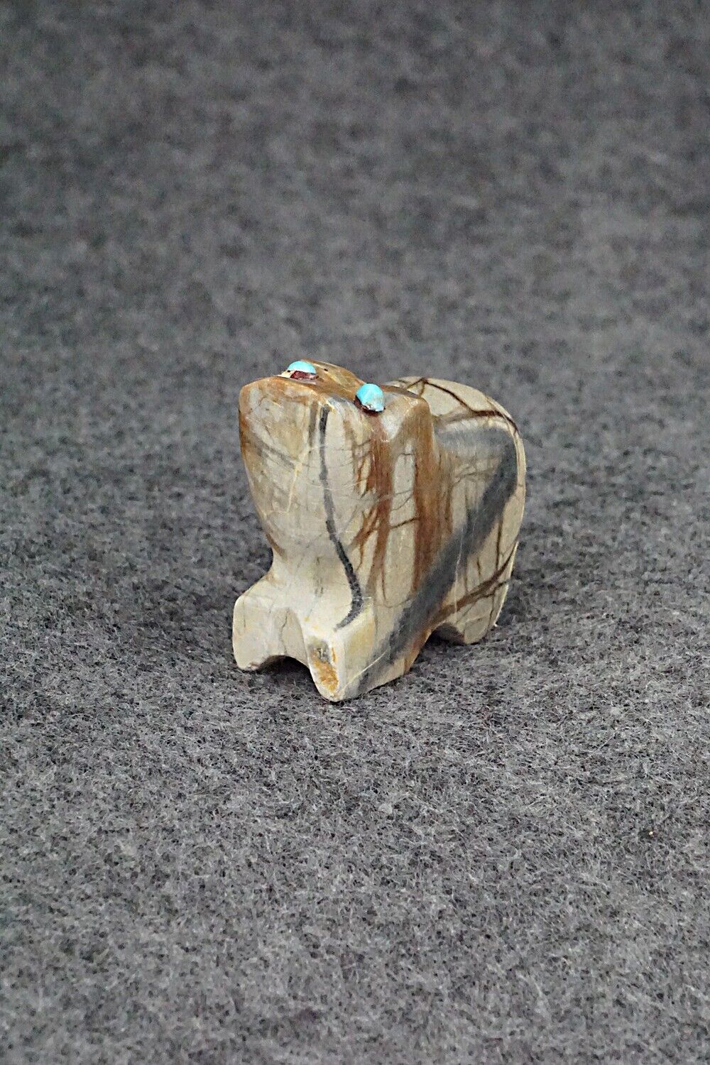 Frog Zuni Fetish Carving - James Panteah