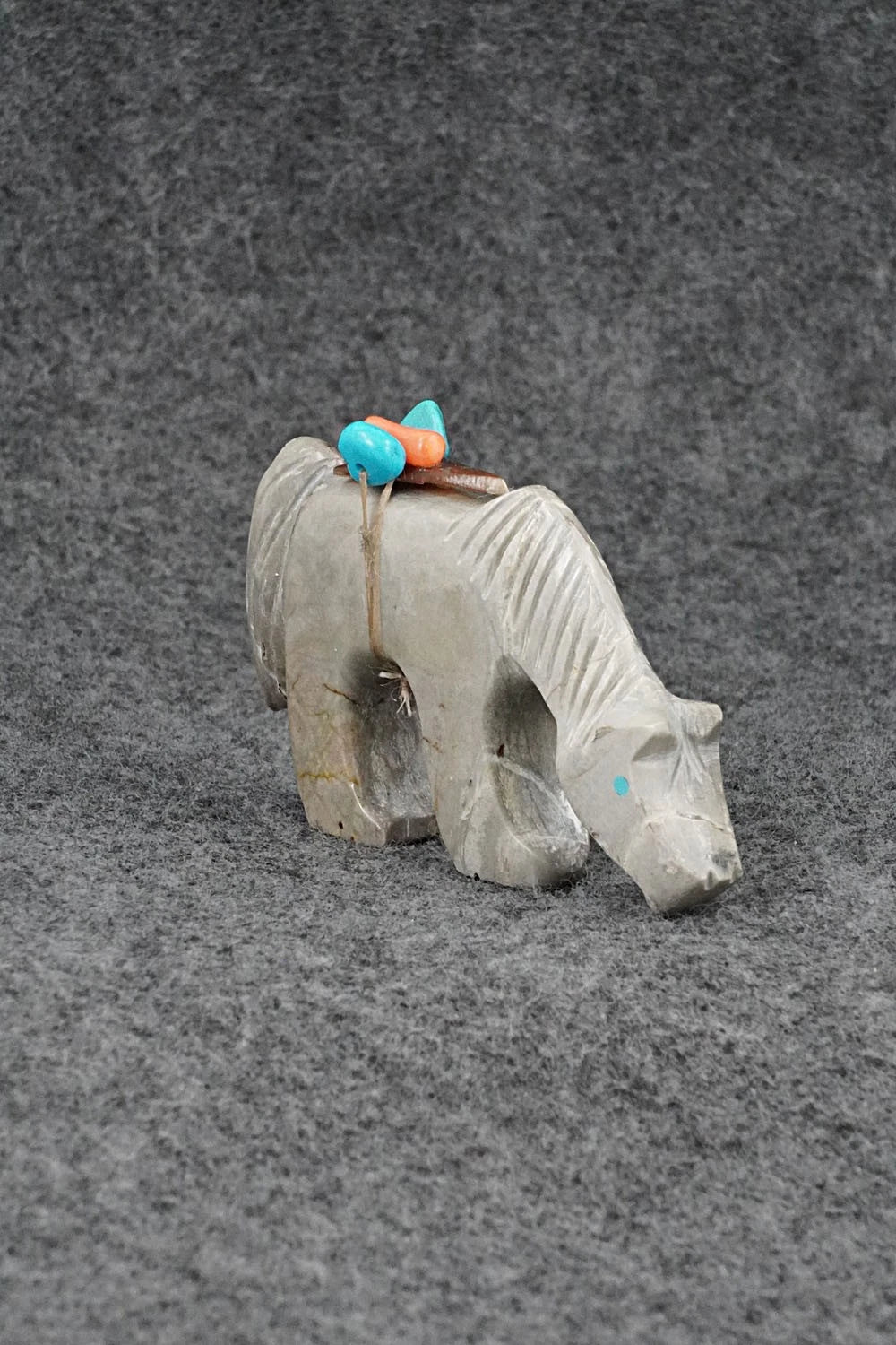 Horse Zuni Fetish Carving - Donovan Laiwakete