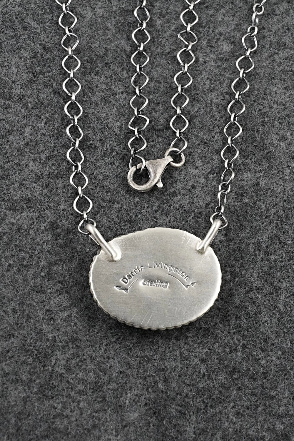 Turquoise & Sterling Silver Necklace - Darrin Livingston