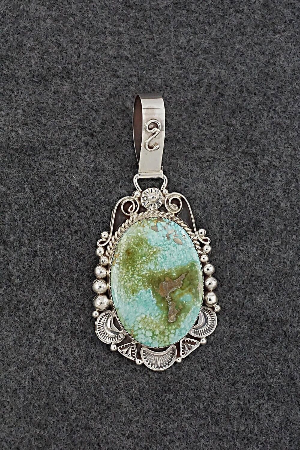 Turquoise & Sterling Silver Pendant - Anthony Brown