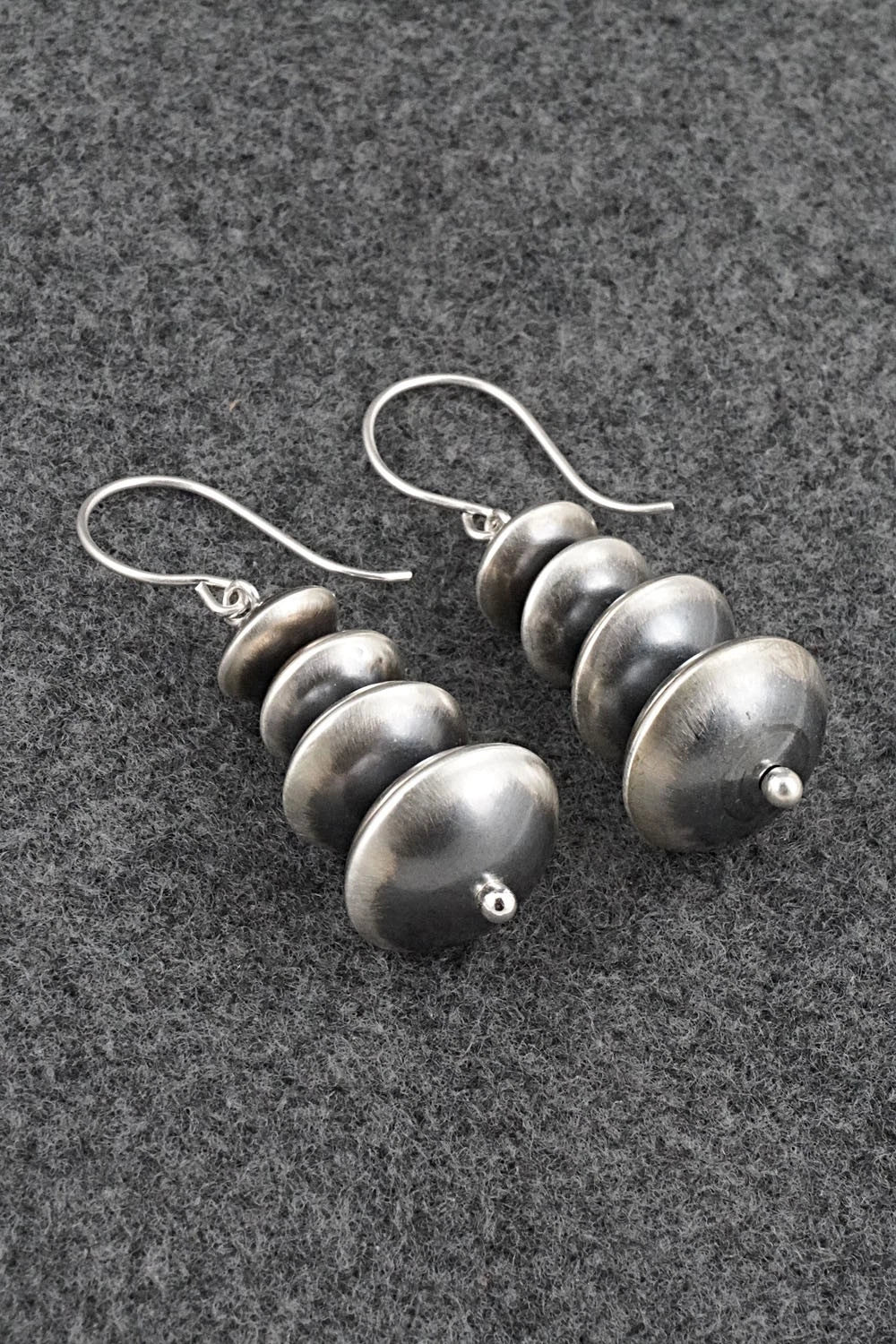 Sterling Silver Navajo Pearl Earrings - Bryannen Halwood