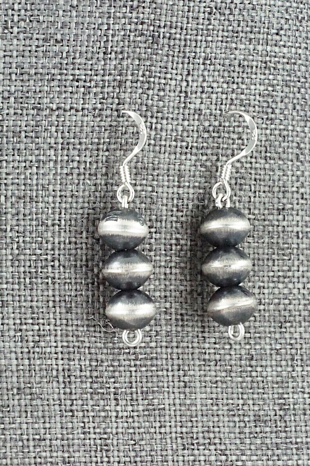 Sterling Silver Navajo Pearl Earrings - Preston Haley