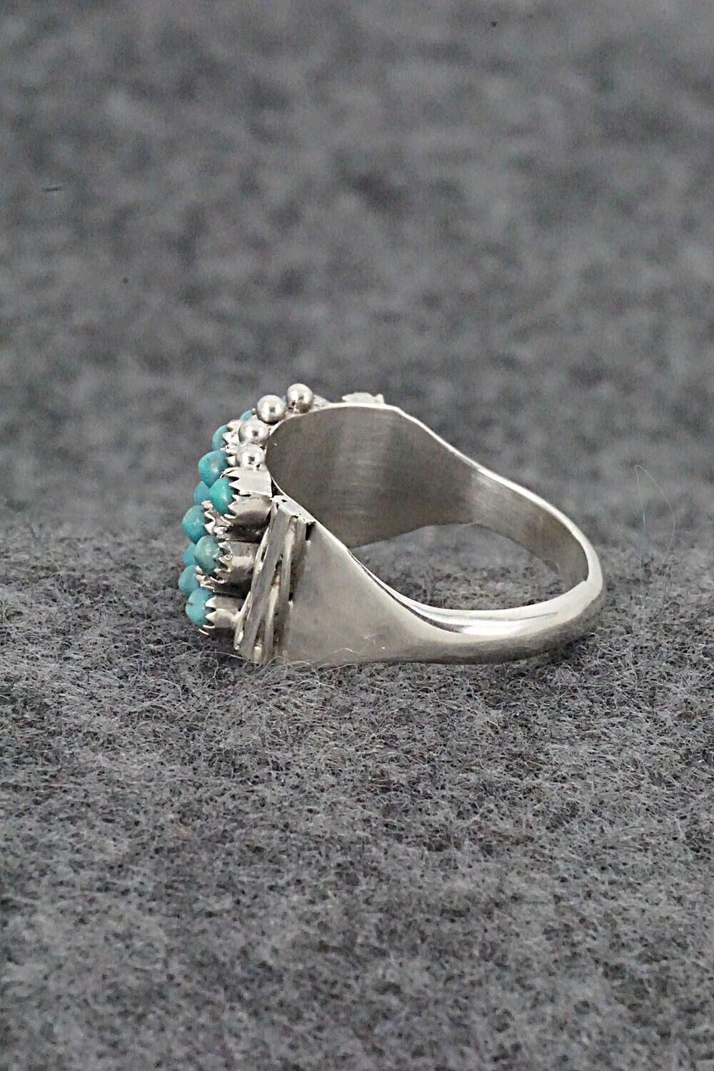 Turquoise & Sterling Silver Ring - Stephen Haloo - Size 6.75
