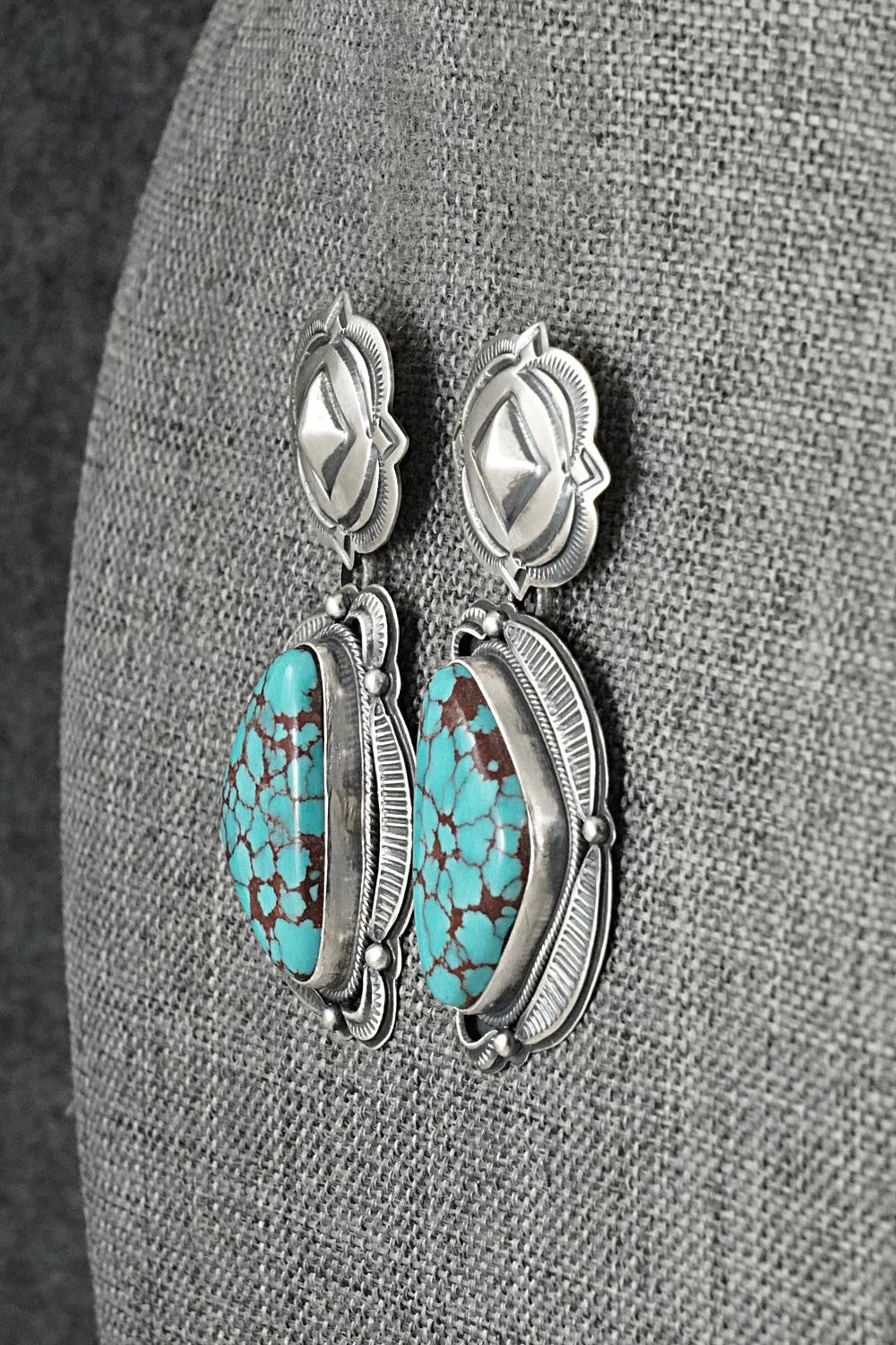 Turquoise & Sterling Silver Earrings - Randy Boyd