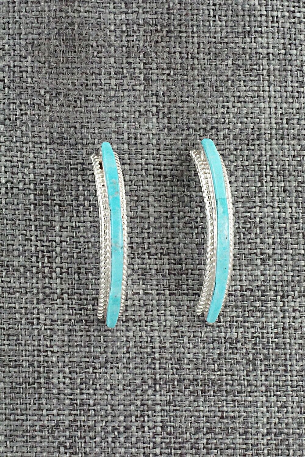 Turquoise & Sterling Silver Earrings - Alan Barney