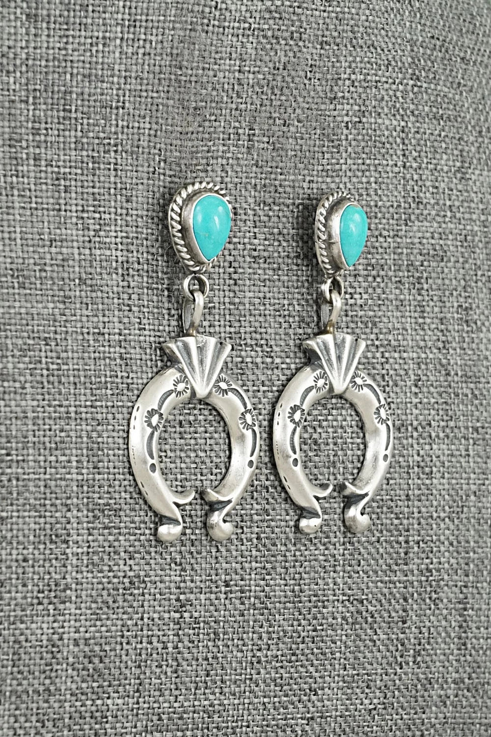 Turquoise & Sterling Silver Earrings - Sharon McCarthy