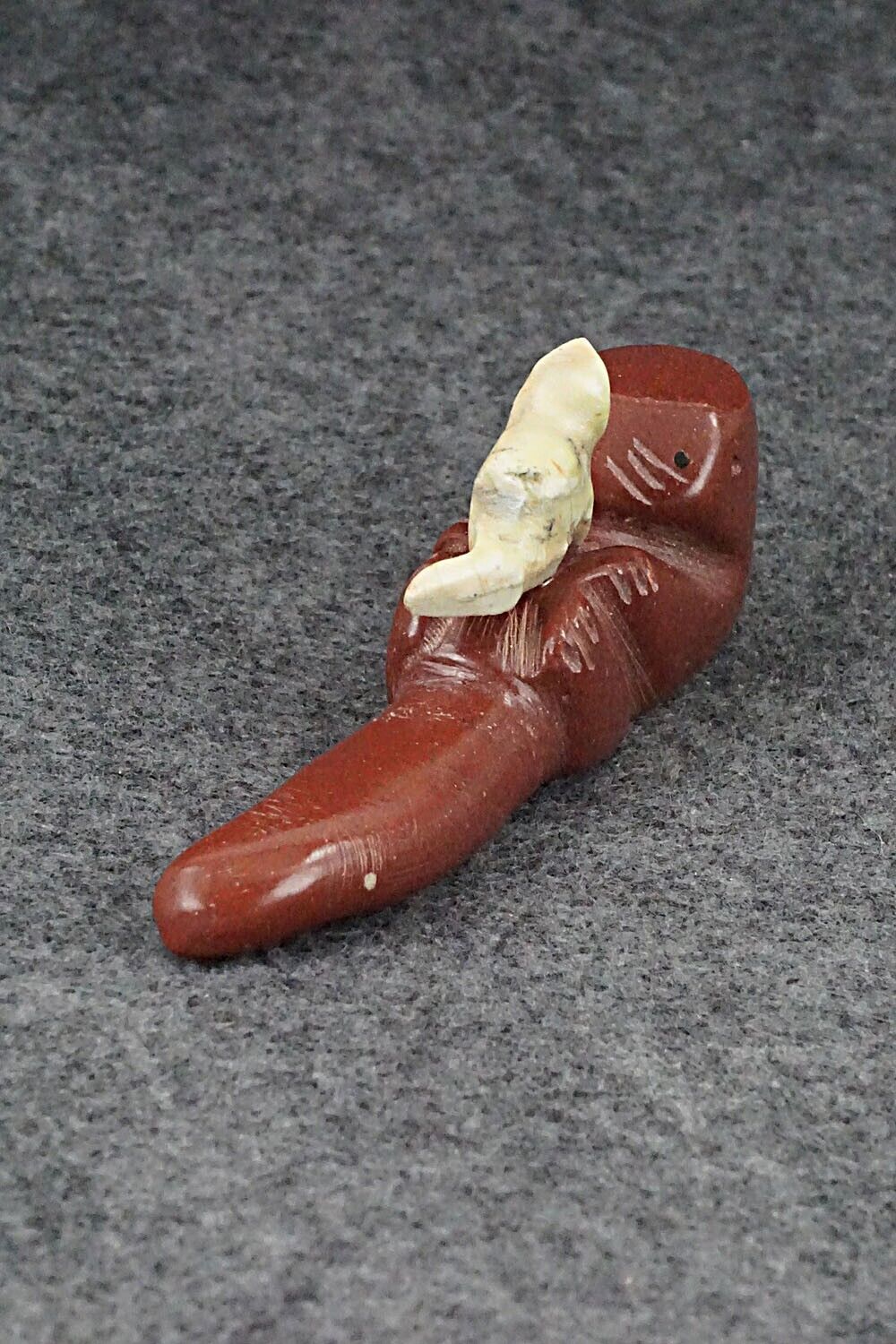 Otter with Pup Zuni Fetish Carving - Justin Red Elk
