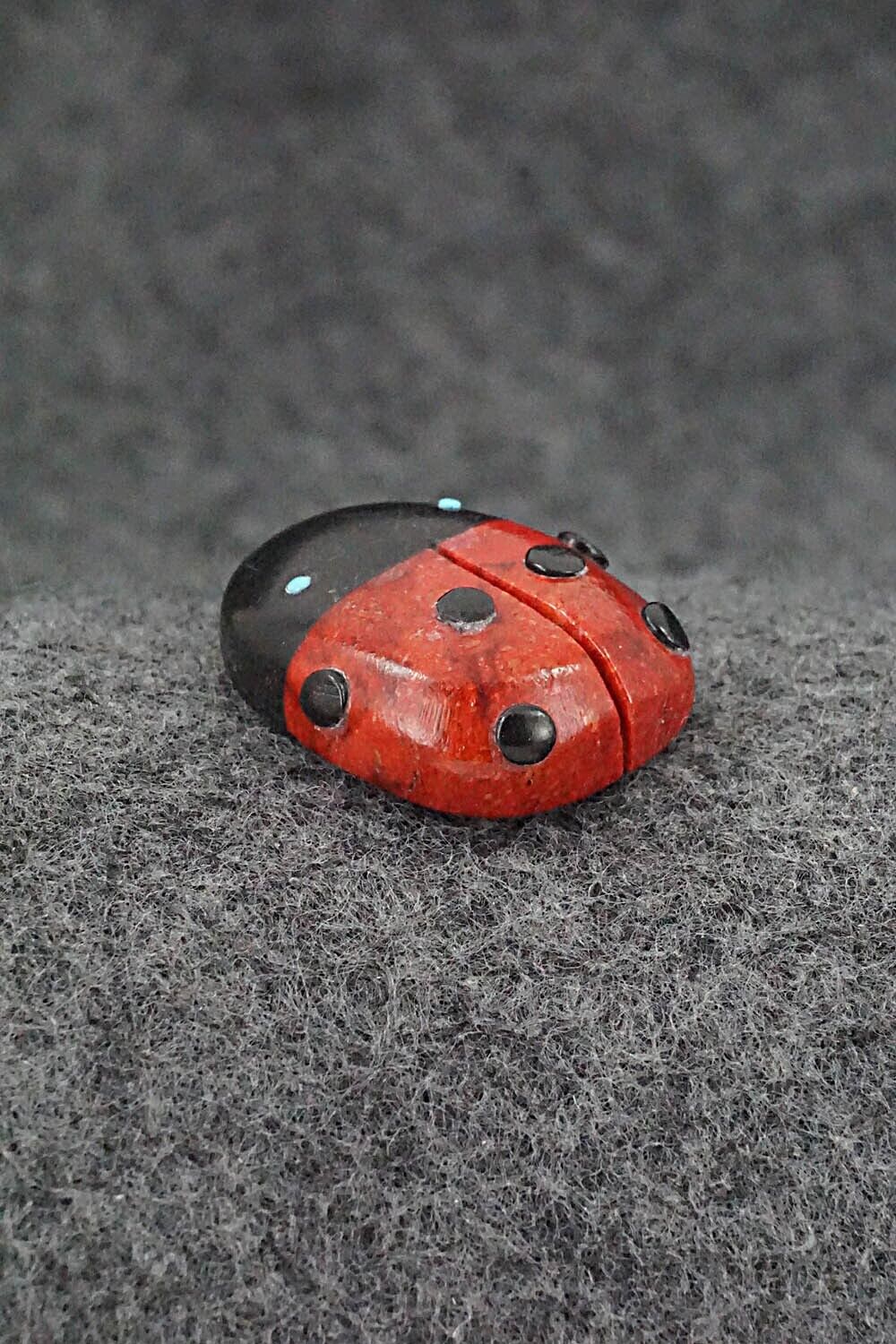 Ladybug Zuni Fetish Carving - Reynold Lunasee