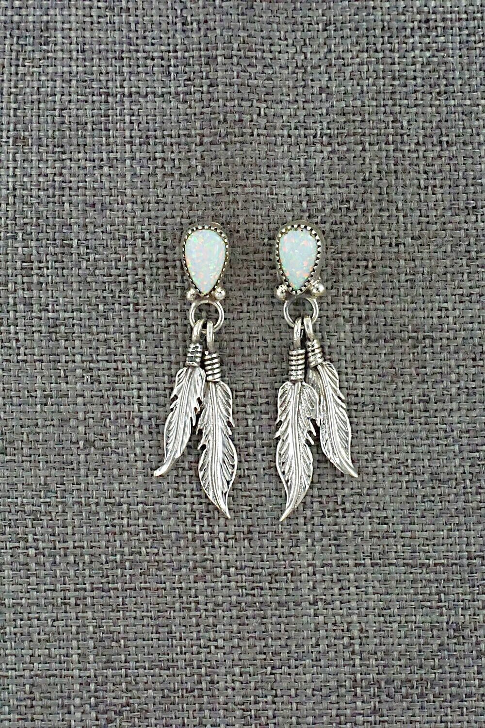 Opalite & Sterling Silver Earrings - Hiram Largo