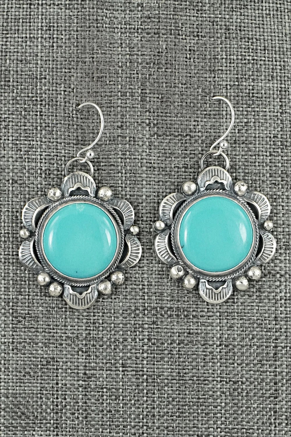 Turquoise & Sterling Silver Earrings - Jackson Hoskie