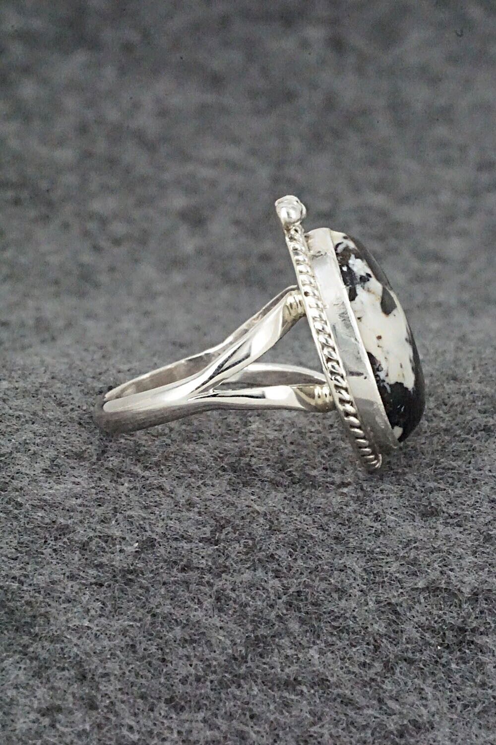 White Buffalo & Sterling Silver Ring - Paige Gordon - Size 7.75