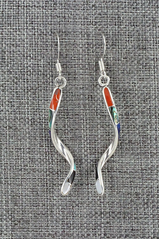Multi Stone & Sterling Silver Earrings - Ira Johnson