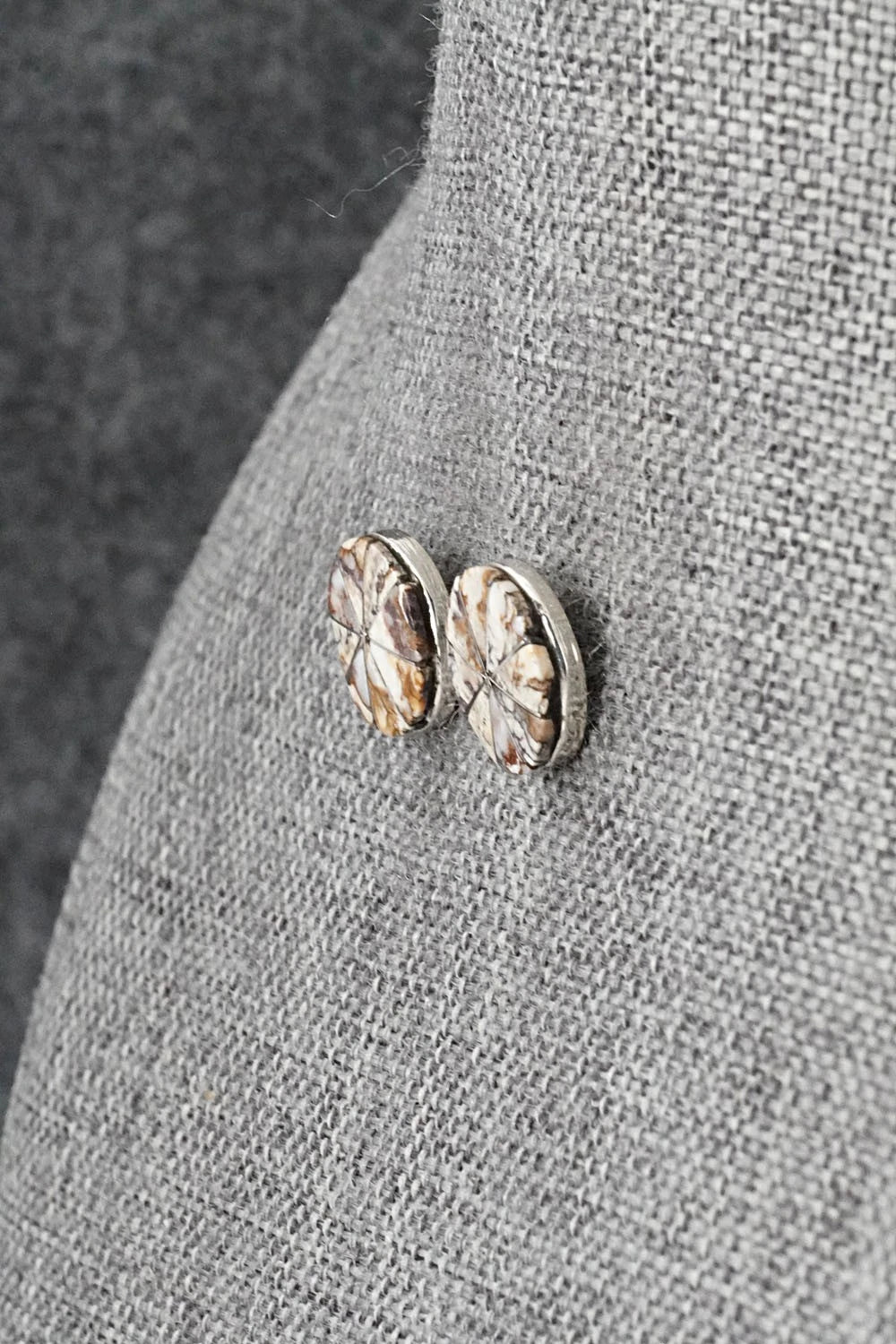 Wild Horse & Sterling Silver Earrings - Johnson Laweka