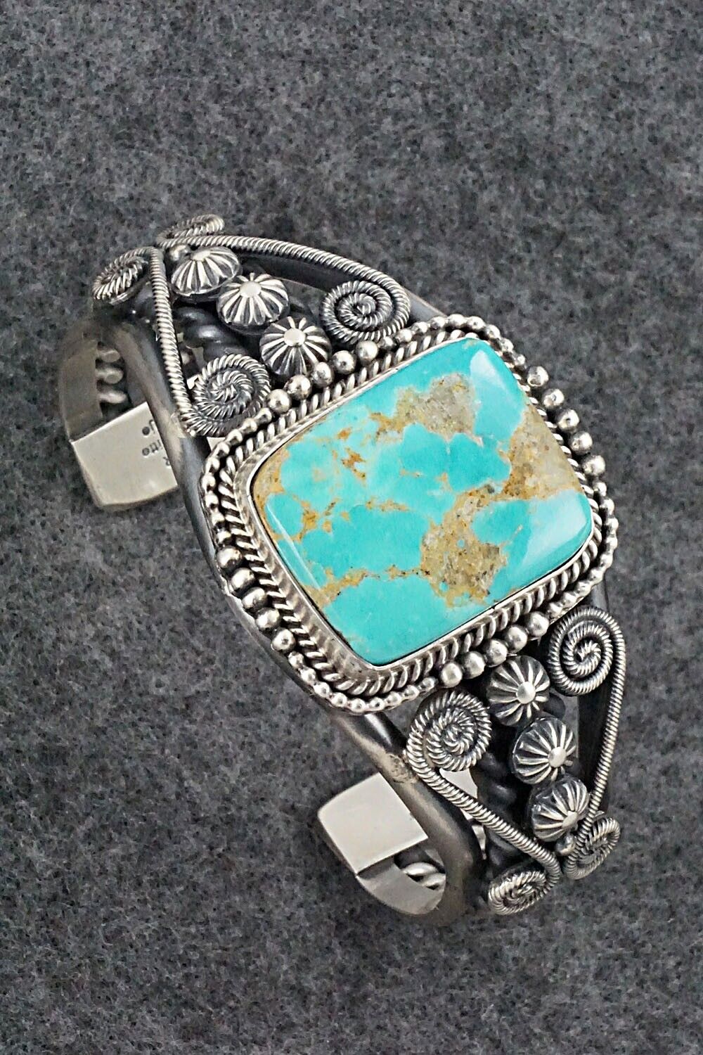 Turquoise & Sterling Silver Bracelet - Michael Calladitto