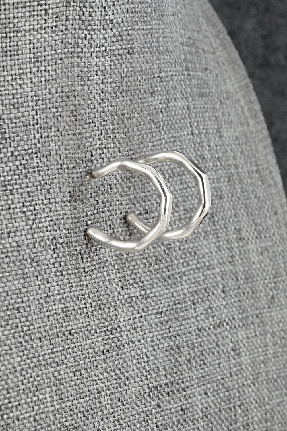 Sterling Silver Hoop Earrings - Elaine Tahe