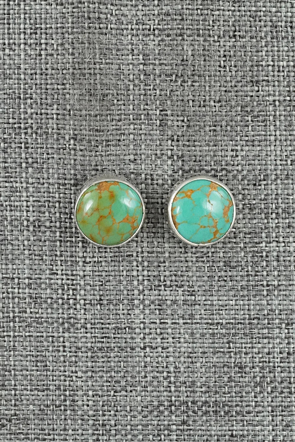 Turquoise & Sterling Silver Earrings - Rosemary Saunders