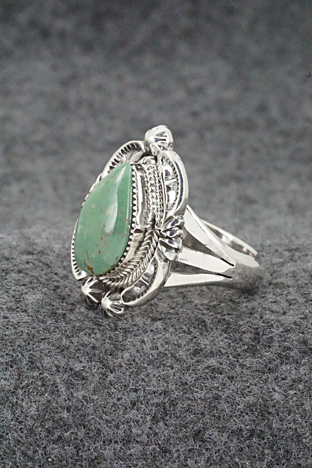 Turquoise & Sterling Silver Ring - Irvin Tsosie - Size 9