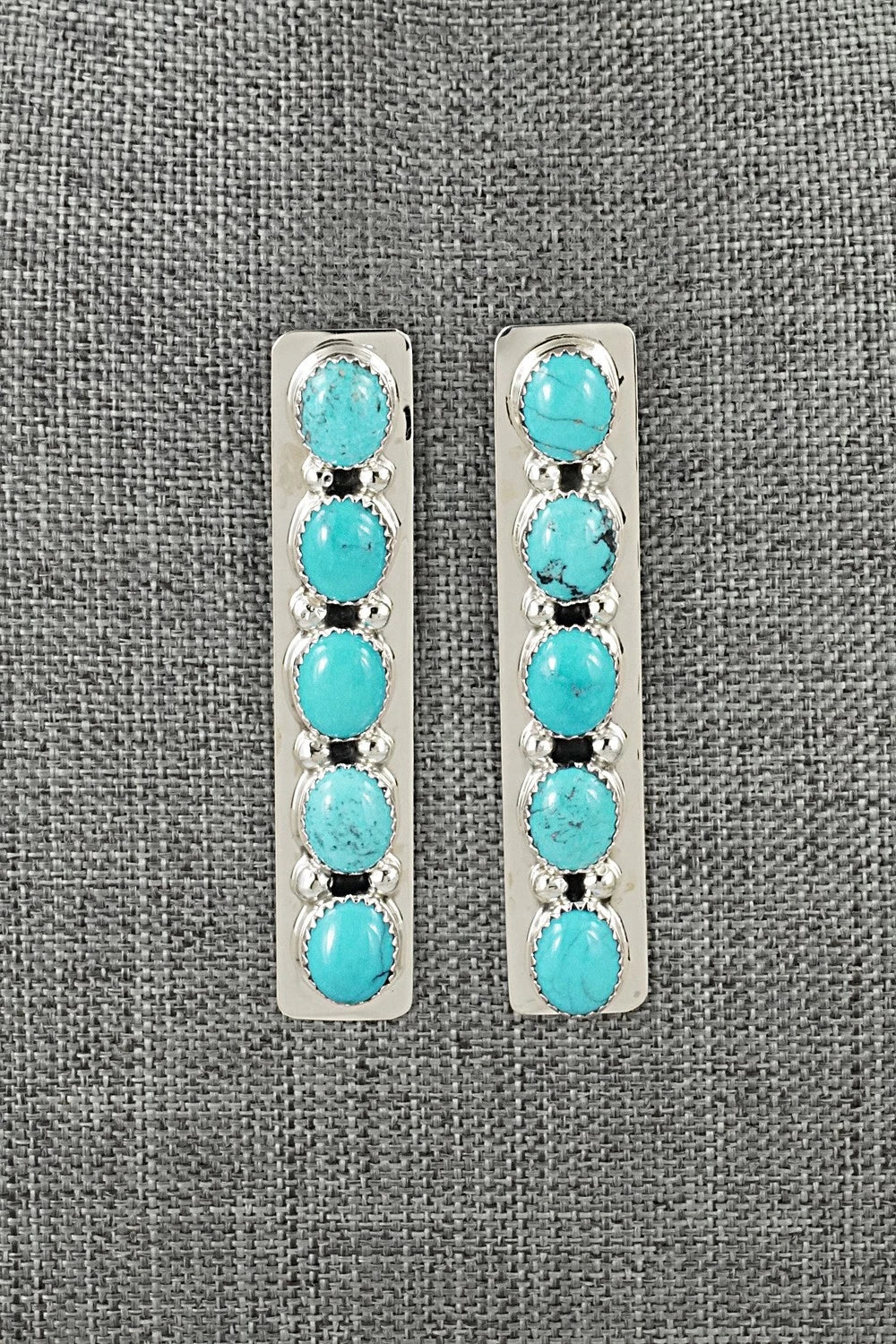 Turquoise & Sterling Silver Earrings - Jody Tsosie