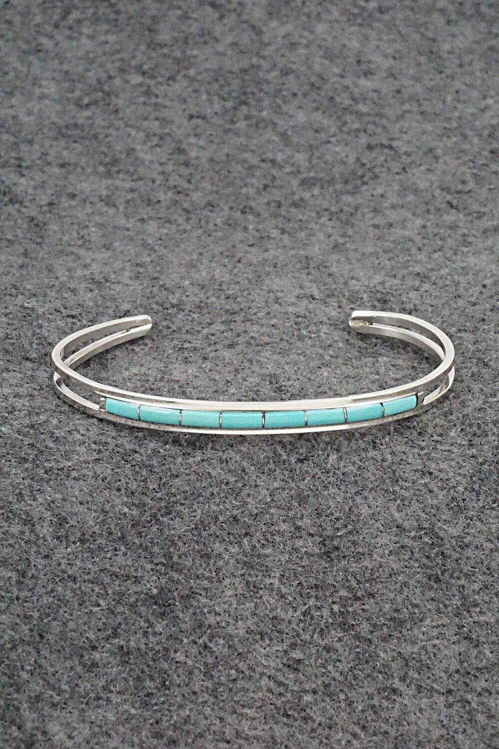 Turquoise & Sterling Silver Inlay Bracelet - Anson Wallace